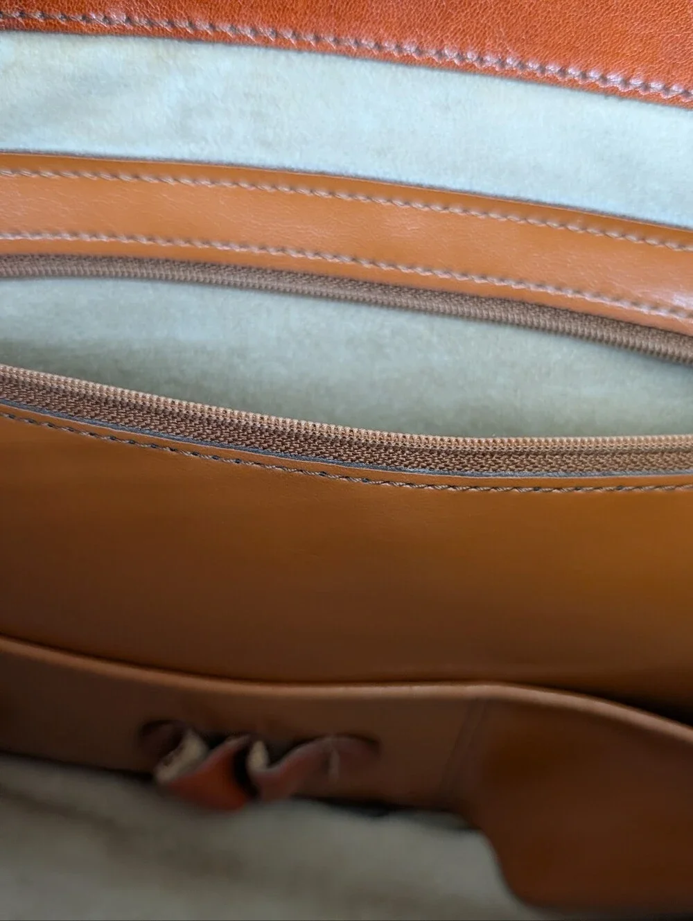 Brahmin Tuscan Collection Satchel Carmel Embossed Croc